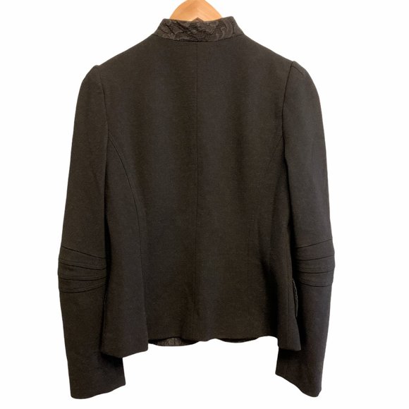 Yoana Baraschi Black Stretch Blazer Size 8 - Picture 2 of 9